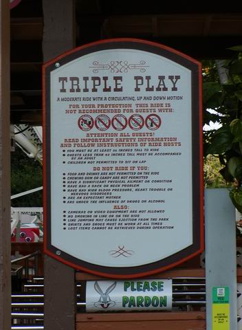 Triple Play Sign